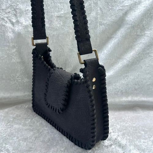 Chris Shoulder Bag Washed Black