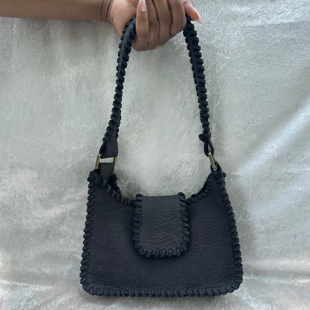 Chris Shoulder Bag Washed Black